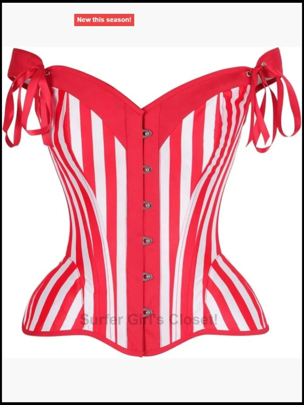 Steel Boned Overbust Corset Waist Cincher Bustier Top - Plus Size